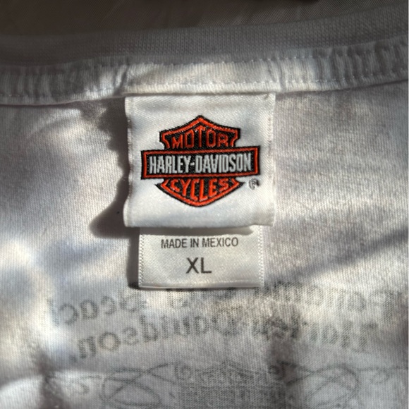 Harley-Davidson White and Blue Graphic Tee - Picture 6 of 11